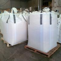 China Woven Super Sack FIBC Bulk Bags Flat Bottom White 2000kg For Corn Rice Flour on sale