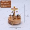 China Miniature Figurine 11.4cm Rotating Wooden Music Box wholesale