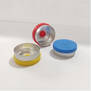 China OEM ODM Aluminum Plastic Cap 13mm Flip Off Seals For Insulin Bottle supplier