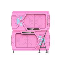 China Pink Safe Space Capsule Bed Double - Deck Intelligent LED Light on sale