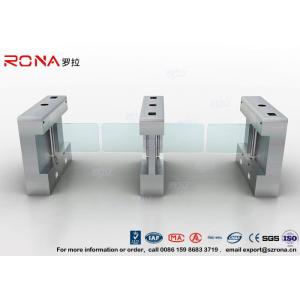 China Flap Turnstile With Secure Visitor Registration 600mm Passager / 900mm Wheelchair Lanes supplier