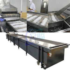 Cooked Shrimp Rapid Cooling Water Circulation Cleaning And Cooling Machine For Cooked Shrimp Processing Steam