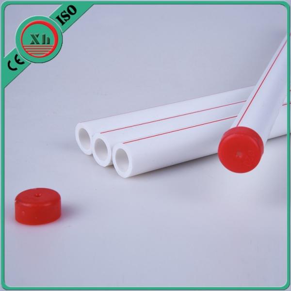 Cold And Hot Plastic PPR Pipe 2 - 10 Mm Thickness White / Green / Grey Color