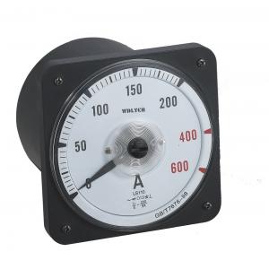 China Round Panel Mount Ammeter , Analog Current Panel Meter Moving Coil Structure supplier