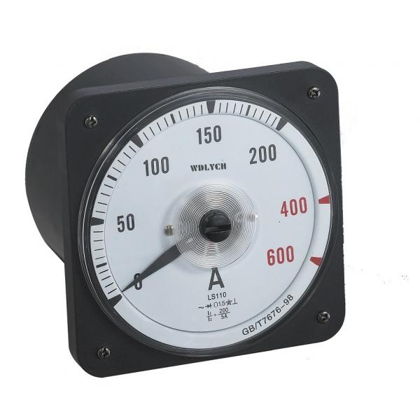 Round Panel Mount Ammeter , Analog Current Panel Meter Moving Coil Structure