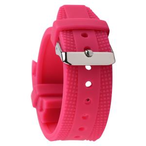 22mm Curved End Rubber Watch Strap , Tough Wristband For Smart Watch