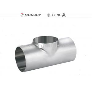 China Sanitary Fittings Short Equal Tee Polished For Food Grade 3A Standard supplier