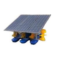 China Lake Solar Powered Surface Aerator 48v 1 Horse Power Fish Farm Paddle Wheel Aerator on sale