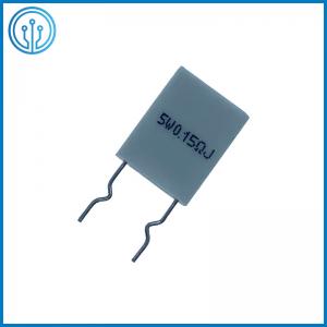 China Vertical Mount Non Inductance Ceramic Housed Cement Fixed Resistor BPR 5W 0.15R 5% Dip supplier
