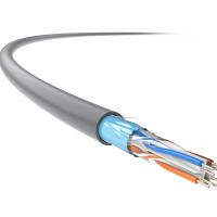 China FTP 23AWG Ethernet CAT 6A Cable Solid Bare Copper PVC Jacket on sale