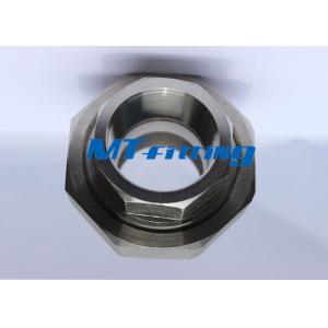 China ASTM A182 / A105 F321 High Pressure Pipe Fittings , Stainless Steel Forged Union supplier