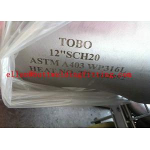 China Acero inoxidable inconsútil de ASTM A403 codo DN15 - DN1200 de 90 grados wholesale