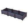 China Impermeable Pvc Rectangular Planter Boxes Plastic Veggie Planter Boxes 120cm Length wholesale
