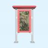 Floor Stand Outdoor Touch Screen Monitor , Outdoor LCD Monitor With Top Cover