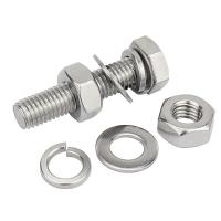 China M10 Hex Head Bolt Nut SS304 SS316 M6 - M20 Hot Dip Galvanized Hex Bolt And Nut on sale