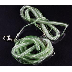 5meter 8meter thumb trigger hook light green fish spring lanyard protection coil leshes