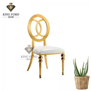 Design High Density Cutting Foam Flower Back SS Steel Dining Table Chair 7kg