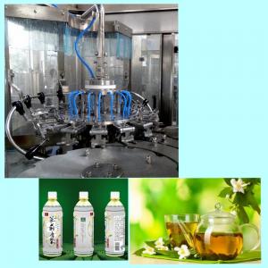 China 18 Washing Heads Plastic Bottle Tea Filling And Sealing Machine Easy Operation supplier