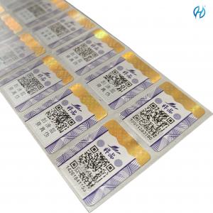 High Security Custom Label Stickers CMYK/Pantone Roll or Sheet Offset/Silk Screen/Digital Print