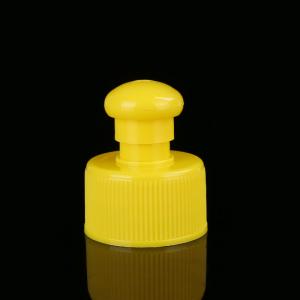 China LinDeer Plastic Water Bottle Push And Pull Cap 24mm 28mm supplier