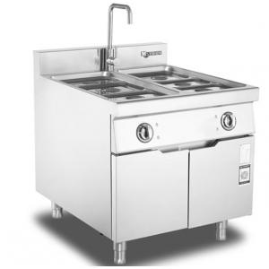 Stainless Steel Buffet Counter Food Cooking Stove Electric Bain Marie Food Warmer With Cabinet