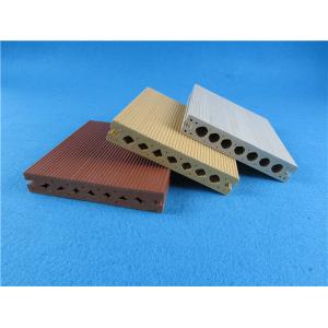China Hollow Co - extrusion WPC Composite Decking Board End Cap Yard Wooden supplier