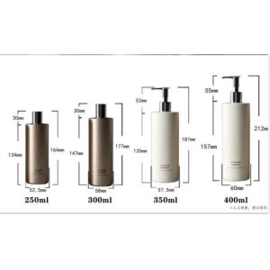 China Customized Plastic Bottles 250ml - 400ml PET Bottle With Pump and Cap wholesale