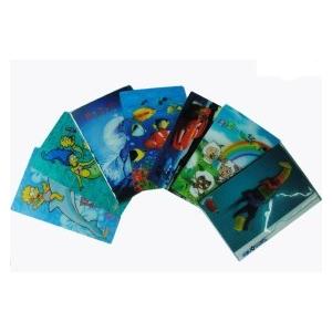 PLASTIC LENTICULAR customized 3d lenticular greeting card pp pet materical lenticular printing greeting cards