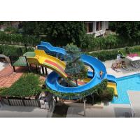 China OEM Swimming Pool Water Slide Fade Resistant Fiberglass Spray Ground Pool Slide on sale