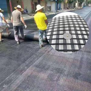 China Industrial Design Style 100KN Glass Fiber Geogrid Reinforce Driveways Highways and Roads supplier