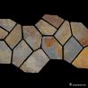 Natural stone Slate Meshed Back Landscape Flagstone Pavers Beige / Green / Grey