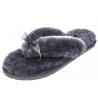 China Winter Australia Sheepskin Flip Flop Slippers Rubber Sole With Gentle Smooth Feeling wholesale