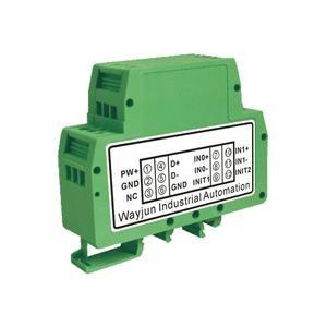 China WJ20 series16bits 2-CH 4-20mA to RS485/232 green A/D Converters analog I/O module CE approved DIN35 wholesale