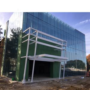 China Waterproof 2400mm 3mm Double Glazed Curtain Wall supplier
