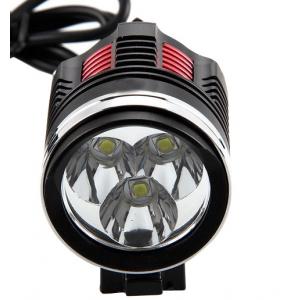 Bright Powerful Bike Lights , 4 * 1800mAh Road Bike Front Light ROHS Listed