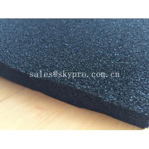 China EPDM foam rubber sheet black color , open cell rubber sheet for insulation supplier