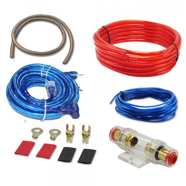 5 Meters Long 8GA Car Power Subwoofer Amplifier Audio Wire Cable Kit with Fuse