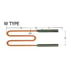 China High Temperature W Type MoSi2 Heating Element Molybdenum Disilicide Heater wholesale