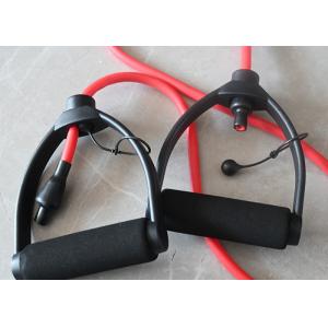 Red TPE Heavy Duty Resistance Bands With Handles Resistance Ban