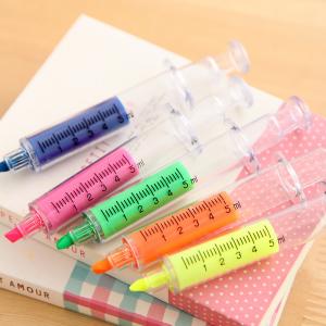 Injection Gel Highlighter Pen Retractable As Novelty Gifts