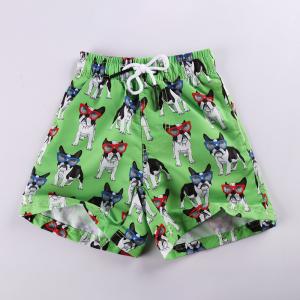 China Mens Pant Print 100% Polyester Quick Dry Swim Trunks supplier