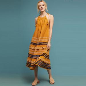 Hot Sale Fashion Women Ruffle Maxi Other Dress Sexy Halter Summer Ladies Dresses