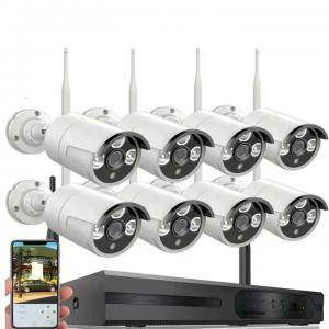 China Weatherproof CCTV 8 Channel Camera System 64Kbps Wireless Stable supplier