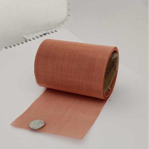 China Pure 80 Mesh Copper Wire Netting Knitted Copper Mesh Emf Shielding wholesale
