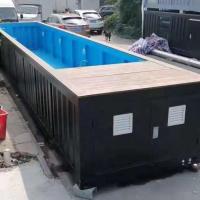Modular Fiberglass 40ft  Prefab Cargo Container Swimming Pool for Sports Venues