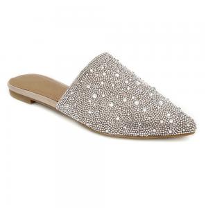 Summer Chic Ladies Flat Sandals With Rubber Sole Material OEM