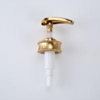 China Wholesale Liquid Hand Soap Dispenser Cream Body Pumps Custom Aluminum Lids Lotion Pump For Bottle With Gold Collar on sale