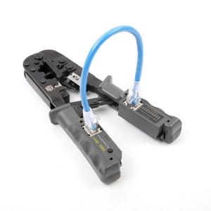 China Multifunctional Network Cable Wire Stripper For Crimping Plugs With Cable Tester supplier