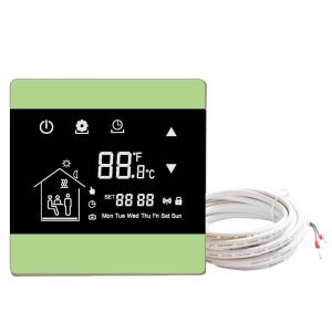 China Underfloor heating wall thermostats floor heating thermostat controller with touch screen with NTC sensor supplier