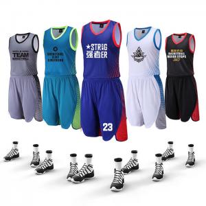 Competition Clothing Jersey Polyester Sportswear Quick Dry Men Basketball Sets